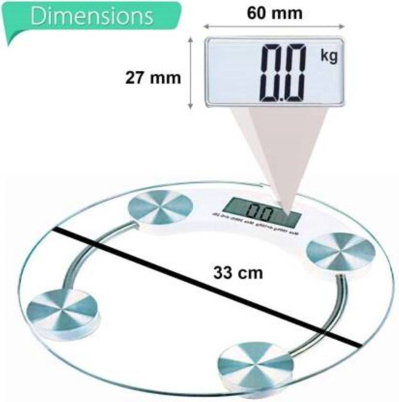 Majron 2003A Weight Machine Digital Human Weighing Scale (White) Weighing Scale  (White)