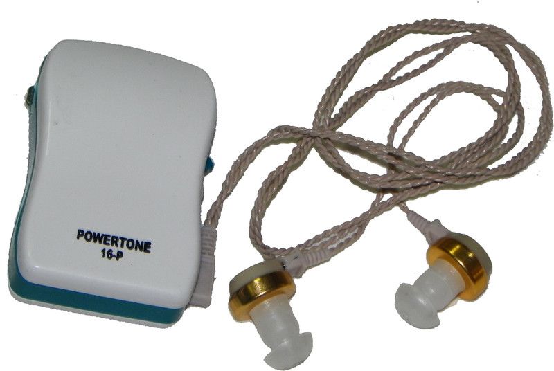 NSC In the ear POWERTONE 16-P For Both ear Hearing Aid  (White, Blue)