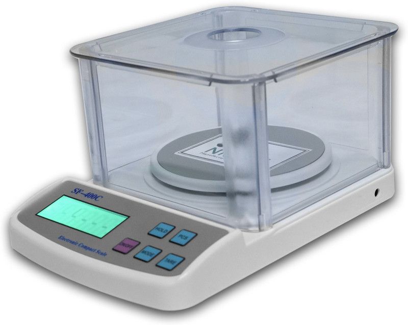 NIVAYO JEWELLERY DIGITAL WEIGHING SCALE, SF-400C (500 Gram X 0.01 g), USED IN, GOLD, SILVER, PLATINUM, GEMSTONES ORNAMENTS WEIGHT MEASURING MACHINE, # QUALITY ACCURACY ASSURANCE#, (WHITE) HT-88 Weighing Scale  (White)