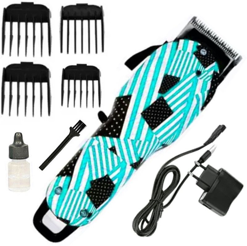 KMI AC Motor Powerful Cordless hair clipper With 4 Length Settings Trimmer 120 min Runtime 3 Length Settings  (Multicolor)