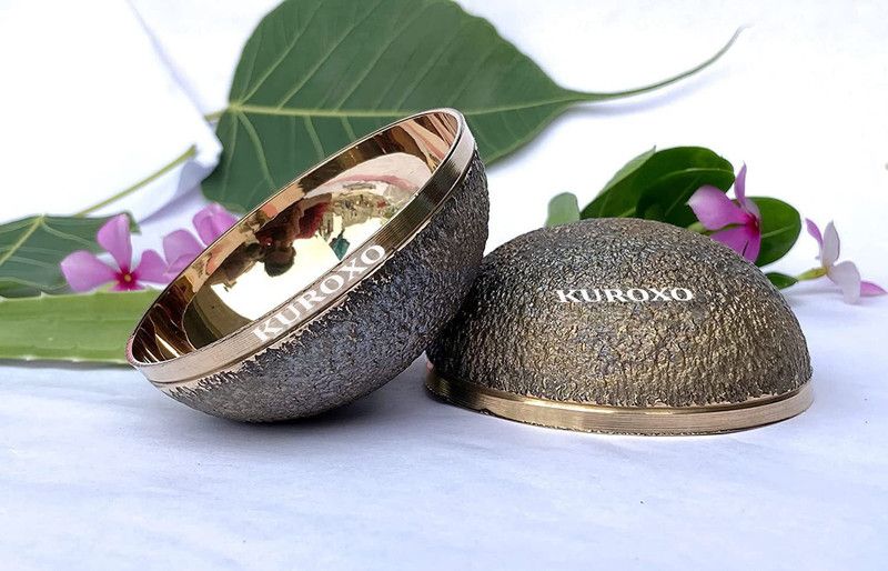 KUROXO KANSA WAND Natural Vatki Cup Ayurvedic Detox Foot Massager Relaxation KANSA WAND Natural Vatki Cup Ayurvedic Detox Foot Massager Relaxation Massager  (Gold)