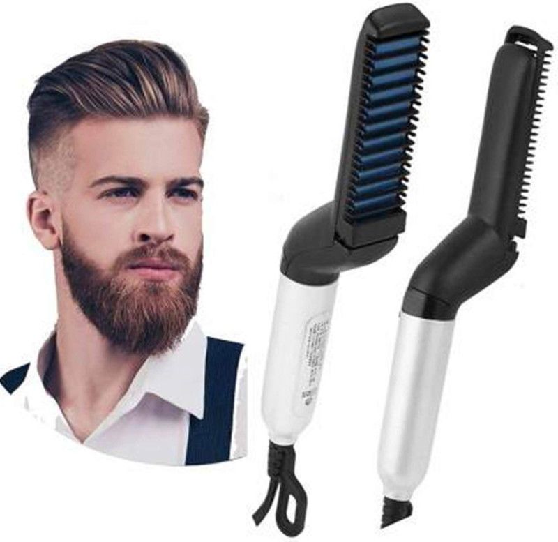 CJEN CJ_05 Multifunctional Hair Brush Beard Straightener for men Hair Straightener  (White)