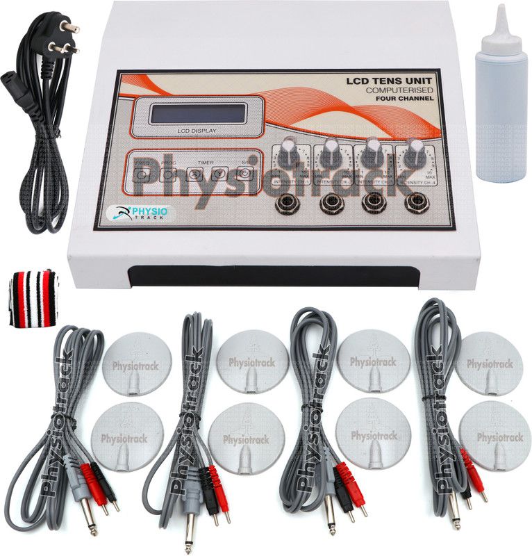 Physiotrack Tens Machine for Physiotherapy for Pain Relief Electrotherapy 4 Channel LCD Tens Advance Machine Physiotherapy Equipment Electrotherapy Device  (199)