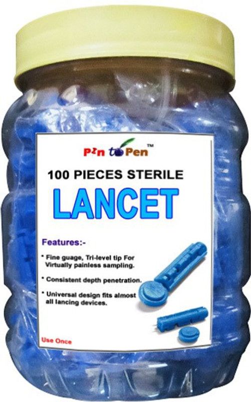 Pin to Pen Blood Lancets 200 Needles Glucometer Lancets  (200)