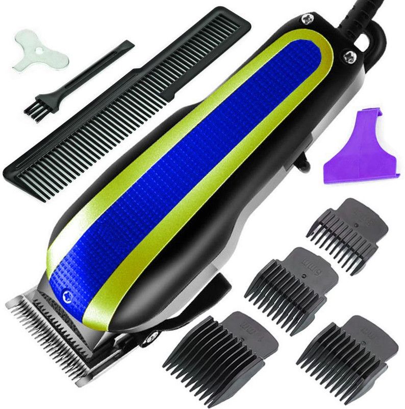 KMI WIRED Titanium Professional man Steel Blade beard trimmer powerful cord Trimmer 0 min Runtime 4 Length Settings  (Multicolor)