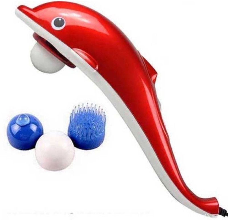 Klick N Shop MATP 1023 Full Body Vibration Big Dolphin Infrared hammer Full Body Massager Pain Relief Muscle Relax Massager  (Red)