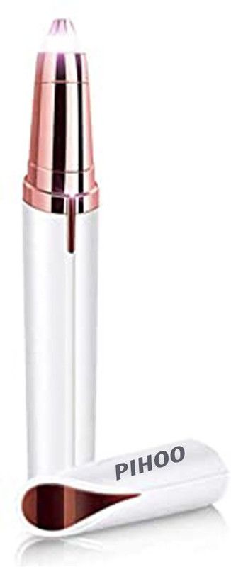 Pihoo Enterprise Eyebrow trimmer Face Hair Remover Machine- 011 Runtime: 30 min Trimmer for Men & Women (Gold, White) Trimmer 30 min Runtime 1 Length Settings  (Gold, White)