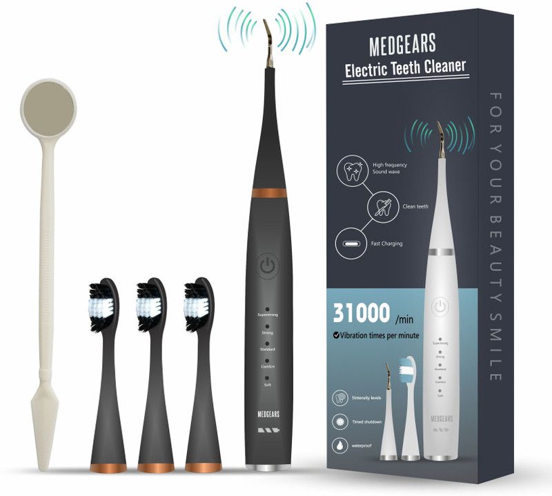 MEDGEARS Professional Ultra care Whitening Toothbrush High Quality Medical Grade Electric Toothbrush  (Black)