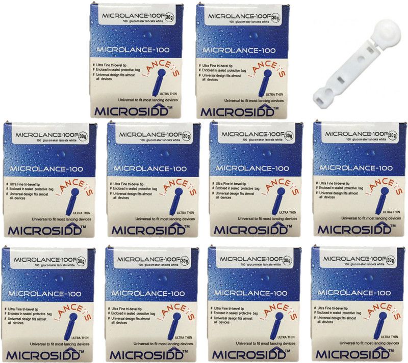 MICROSIDD whiteflat 1000 hospital pack Glucometer Lancets  (1000)