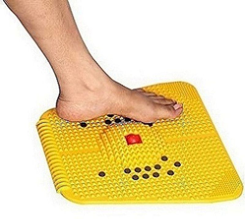 ADONYX Ad. 34 The New Acupressure Magnetic Power Mat acts as a 'holistic healer Massager  (Yellow)