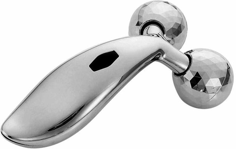 DEVCHHAYA ENTERPRISE DE-095 Y Shape Facial Ma3D Y Shape Aluminium Big Roller Microcurrent Massager  (Silver)