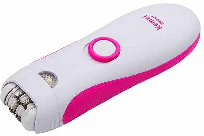 Kemei km 2101 Epilator Hair Removal For Facial Body Armpit Underarm Leg Cordless Epilator  (Pink)