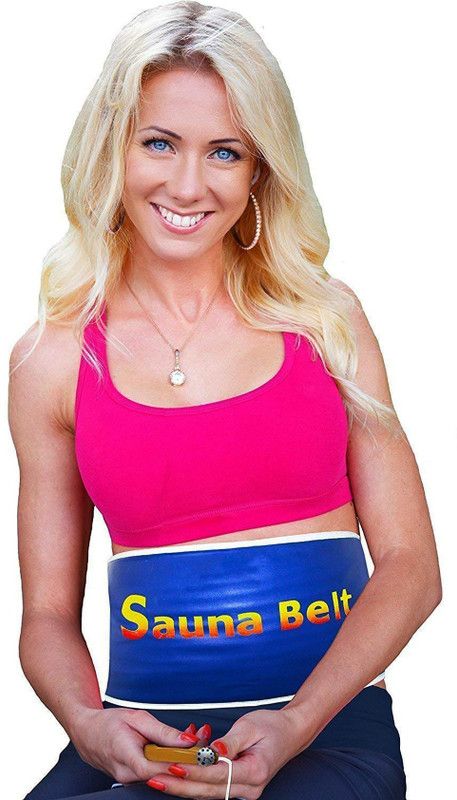 RBS New Quality Sauna Slimming Blue "L SIZE" Heating Belt Slimming Belt  (Blue)