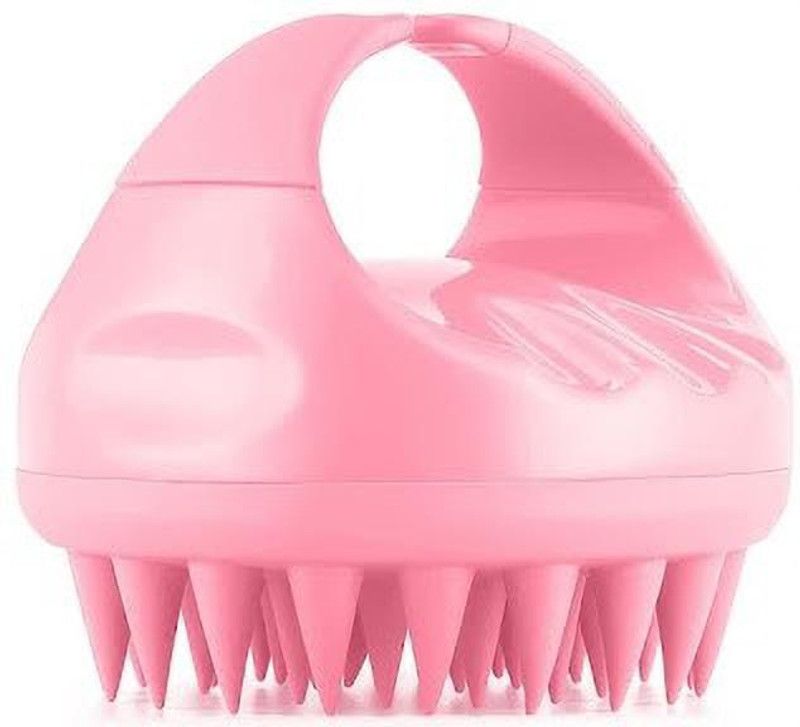 Dharm Enterprise Silicon Brush Head Hair Scalp Massager Shampoo Brush, Scalp Shampoo Brush Massager  (Multicolor)