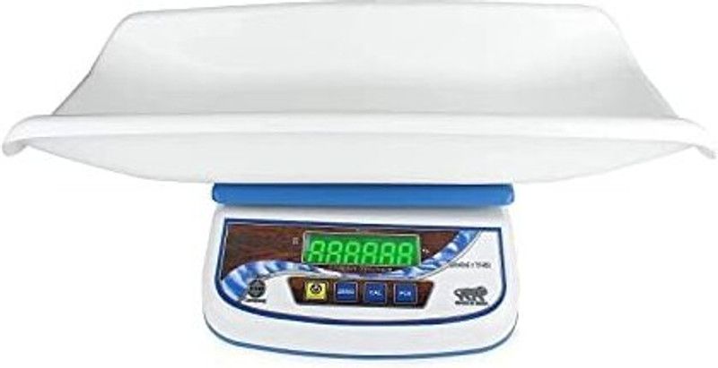 FILIXTRUE Digital weight machine for baby with Capacity 30kgs With Tray For Newborn Baby Weighing Scale  (White)