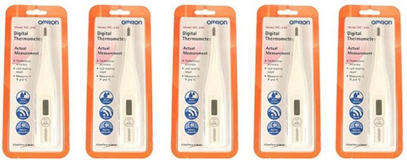 OMRON omron 246 DIGITAL THERMOMETER (PACK OF 5 ) Thermometer  (White)