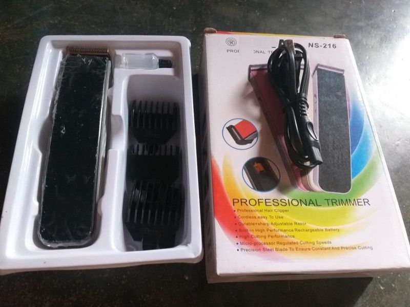 Profiline rofessional Rechargeable Hair Trimmer ELECTRONICS HAIR TRIMMER Trimmer 45 min Runtime 1 Length Settings  (Black)