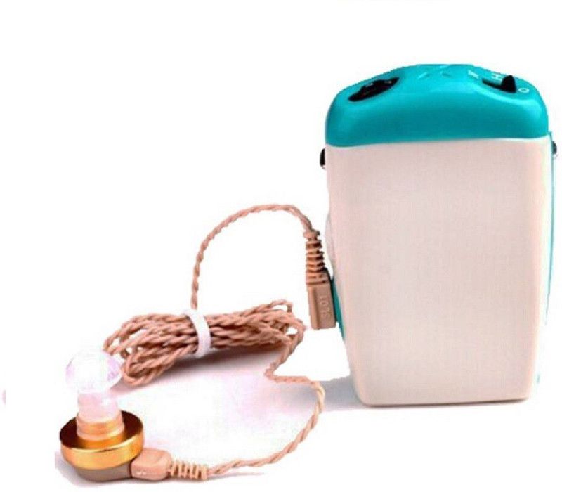NSC For Old Age With 2 Extra Wires Sound Enhancement Wired Box F-18 In the Ear Hearing Aid  (Blue,white)