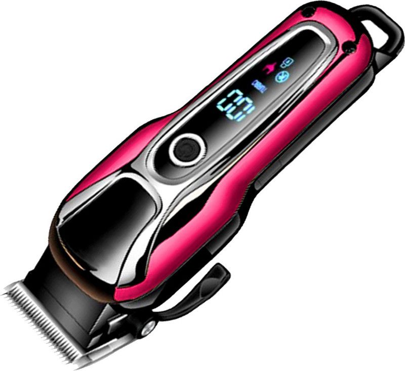 KMI Powerful Rechargeable Hair Trimmer With LED Display Trimmer 120 min Runtime 5 Length Settings  (Multicolor)