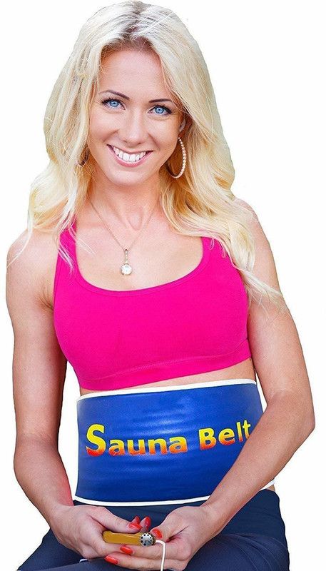 RBS New Look Belt Heating Far Electric Body Tummy Waist Sauna Slimming Massage Belt (Free Size) Digital Slimming Belt  (Blue)