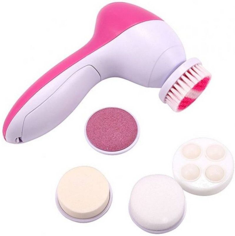 Klick N Shop Zx3 New face washing 5 in 1 Massager  (Pink)