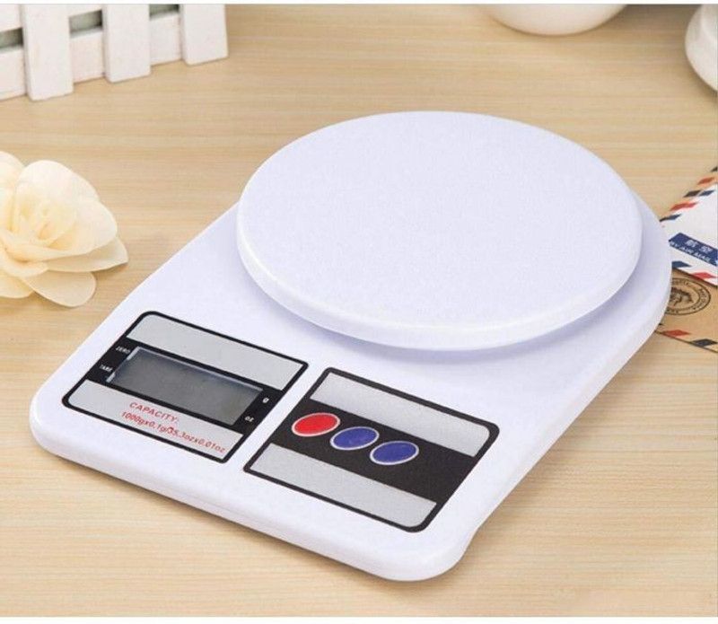 FIRREEWOLF Multipurpose Electronic Digital Kitchen 10 kg Weighing Scale Weighting Machine Weighing Scale  (White)