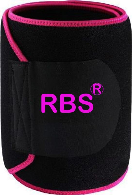 RBS New Heavy Soft Quality FITNESS BELT (Free SIZE) sweat Belt, Slimming belt, Waist shaper, Tummy Trimmer, Sweat slim belt, Belly fat burner, Stomach fat burner, Best Quality, Super stretch, Unisex body shaper for men & women Slimming Belt  (Pink)