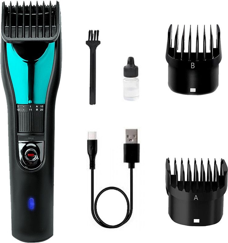 Prit Bast Rechargeable Trimmer from men Stainless Steel Blade Men Eletric Trimmer USB Charging Hai Runtime: 120 min Trimmer for Men (Multicolor) Trimmer 120 min Runtime 4 Length Settings  (Multicolor)