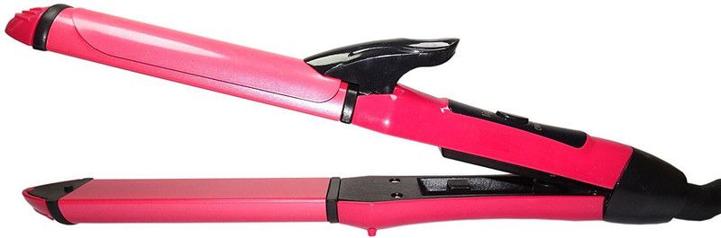Aeg NH45L Hair Beauty Set Curl & Straight Hair Straightener  (Pink)