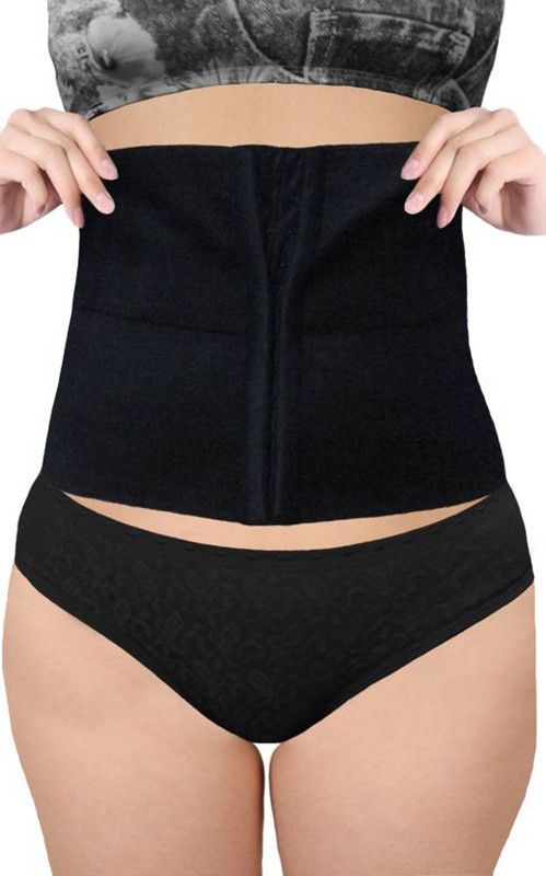 Selva Front Waist Shapers Wrap Fat Burning Sauna Slim Slimming Belt Hot Magnetic Slimming Belt  (Black)
