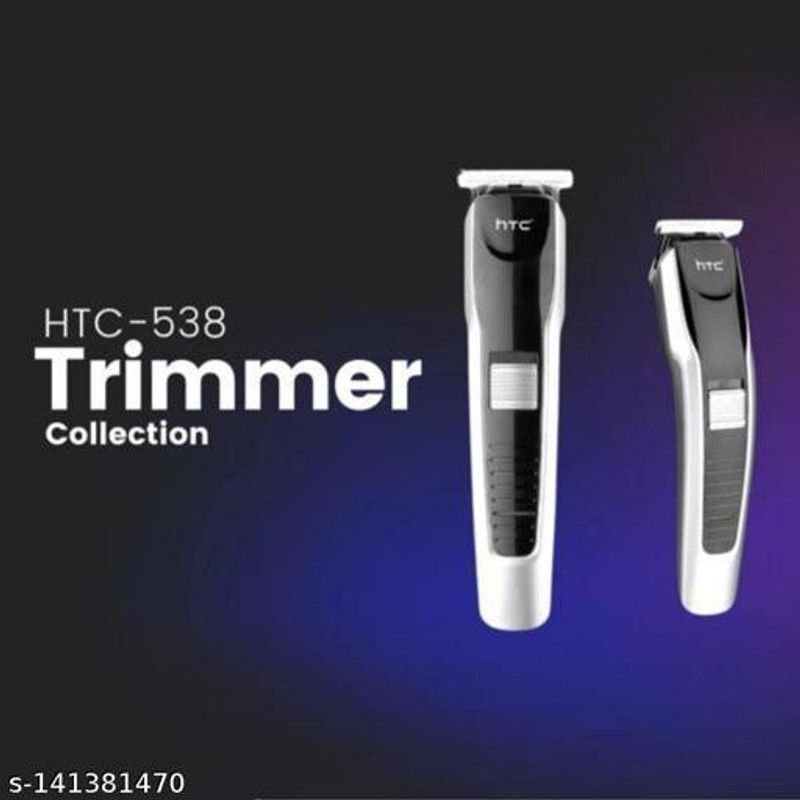 Zeus Volt Hair Trimmer For Men AT - 538, Rechargeable Cordless Beard Runtime: 45 min Trimmer for Men  (Black, Silver)