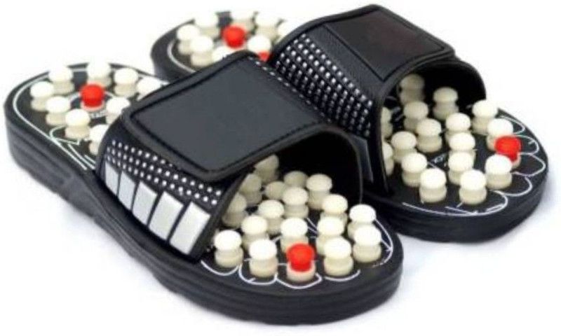 OneRetail HT-33 Acupressure and Magnetic Therapy Accu Paduka Slippers for Full Body Blood Circulation Natural Leg Foot Massager Massager  (Multicolor)