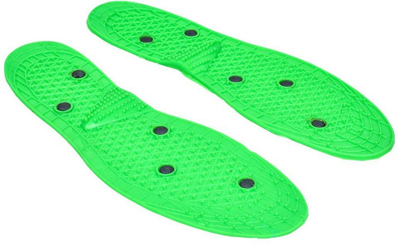 RBS New ORIGINAL HEIGHT INCREASE DEVICE MAGNETIC FOOT PADS SOLE FOR NATURAL FITNESS Massager  (Green)