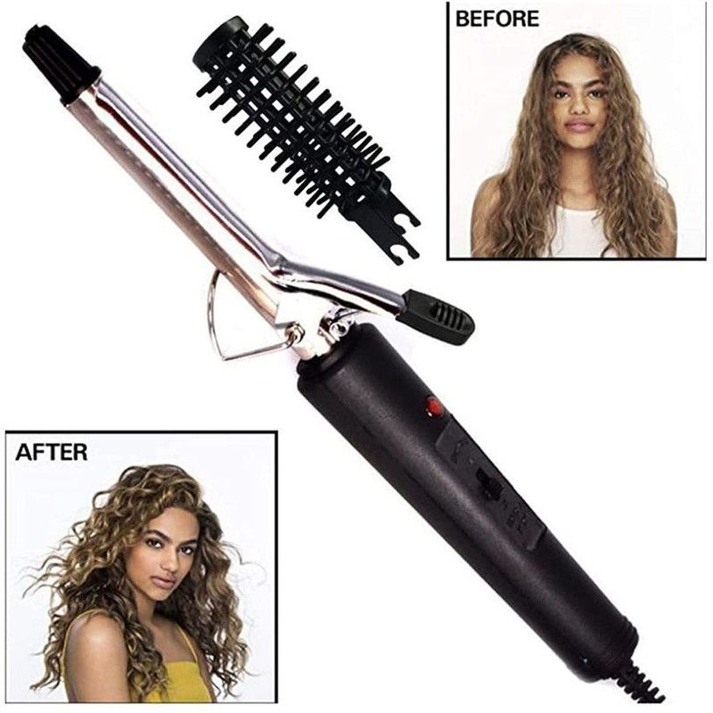 flying india Professional HairStyler 471 B Ceramic AntiStatic Curler Temperature Control F55 Electric Hair Curler  (Barrel Diameter: 2 cm)