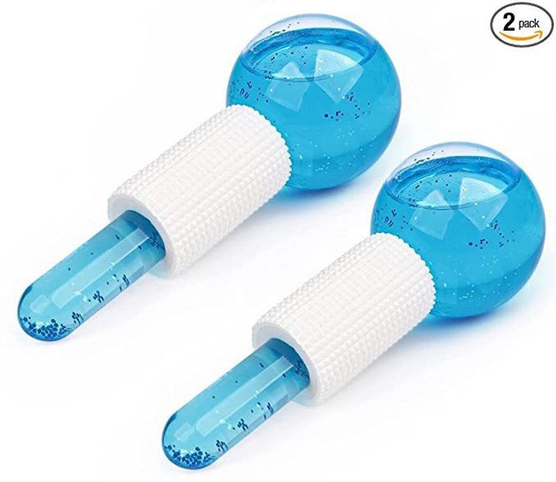 KTOSTON Ice Globe, Smart Cool Face Roller Ball, Facial Massage Neck Eye Circle Reduce Puffiness Anti Ageing Wrinkles Soothing Firming Skin Massager  (Multicolor)