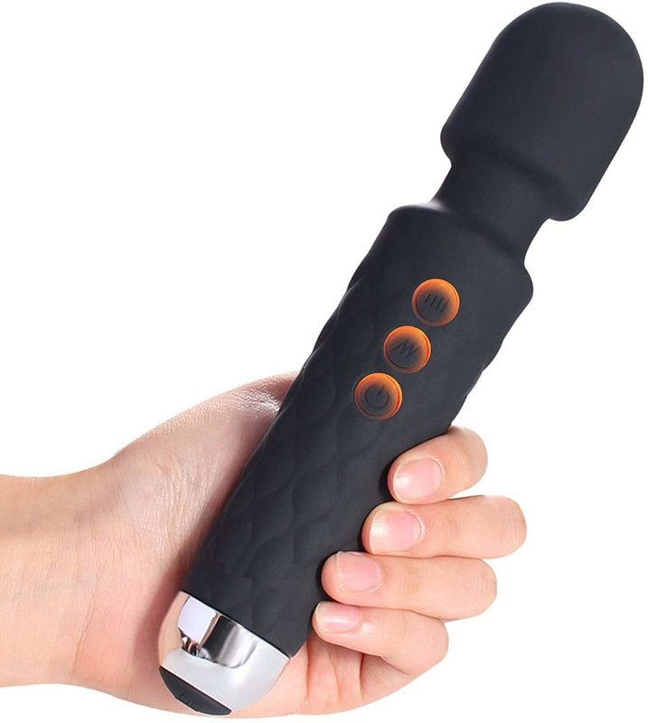 ACUPRESSUREMART Power Massager With 20 Magic Vibration Modes, Whisper Quiet, Handheld, Cordless for Neck Shoulder Back Body Massage, Sports Recovery & Muscle Aches Massager  (Multicolor)