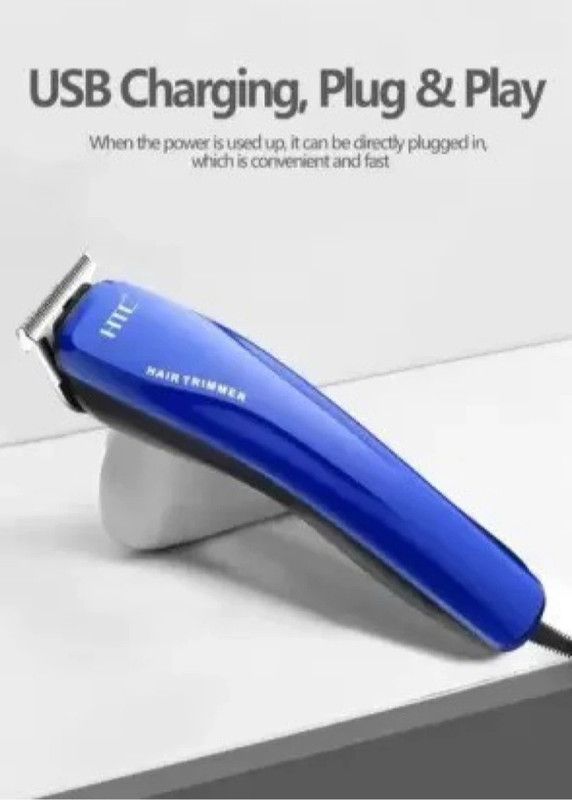 Zeus volt VB Rechargeable Stainless Steel Blade Hair Clipper With 4 Adjustable Head Runtime: 45 min Trimmer for Men  (Blue)