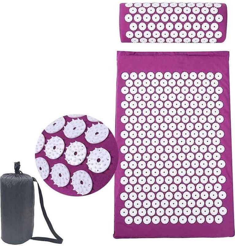 Acs Exercise Mat and Pillow Set For Acupressure massage for Back - Neck pain & full Body Relaxation, Trigger Point Therapy ( 68 X 42CM ) Massager  (Multicolor)