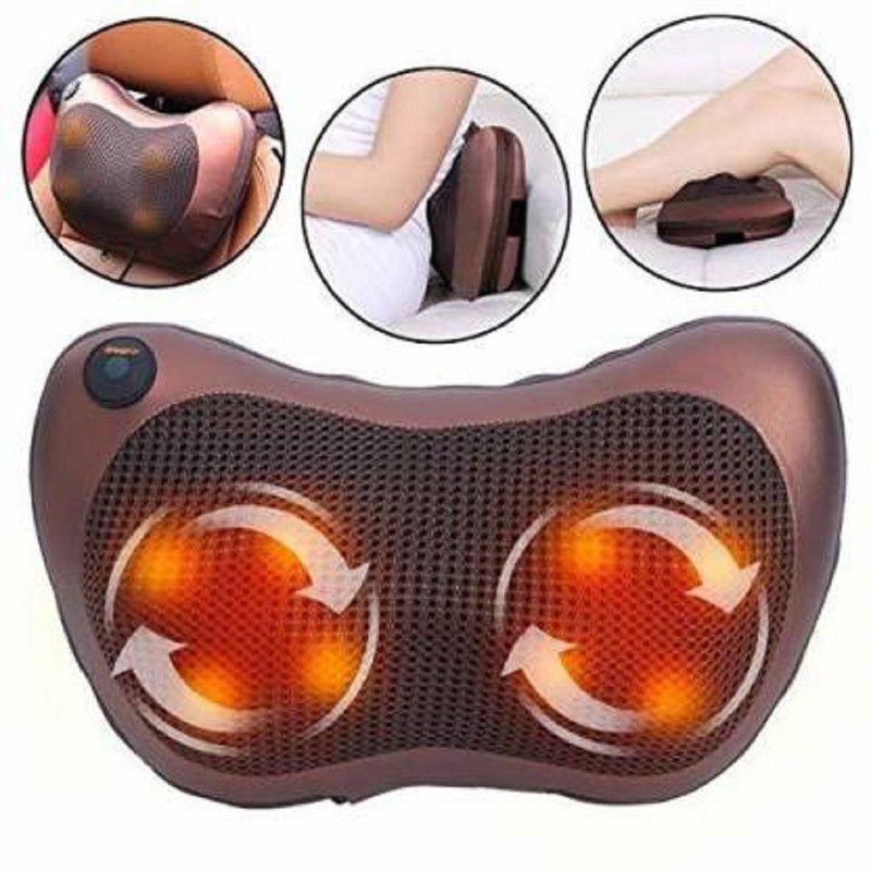 KGDA ertyuityui Car & Home Use Neck Kneading Massage Pillow for Muscle Relaxation with AC Adaptor & Car Charg Massager  (Multicolor)