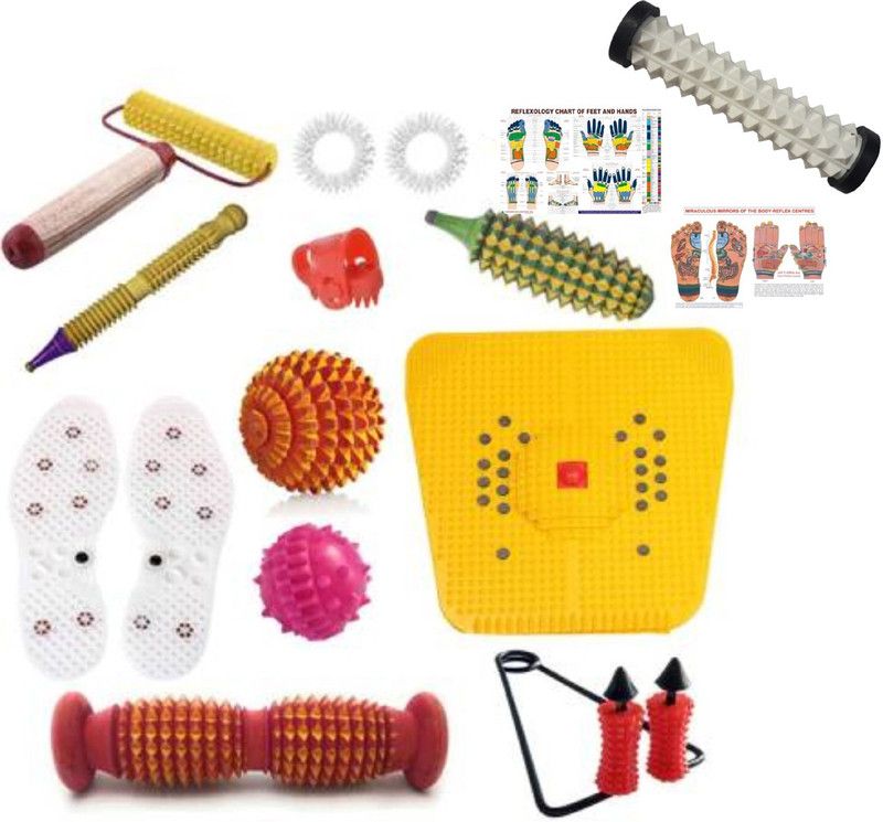 ACM 116 2000 DG39 Acupressure Massager Tools Combo Kit with Multipurpose Roller Massager Massager  (Multicolor)