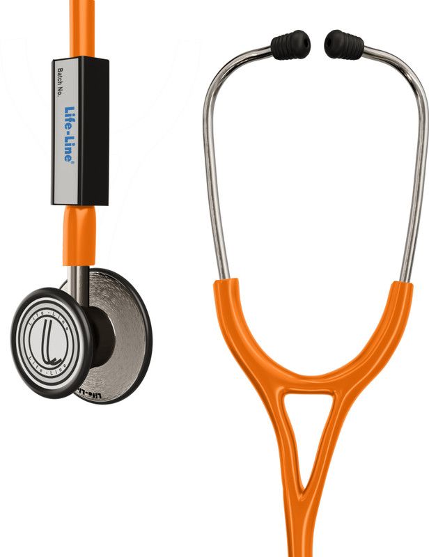 Life-Line Max 3 SS NG Acoustic Stethoscope  (Orange)