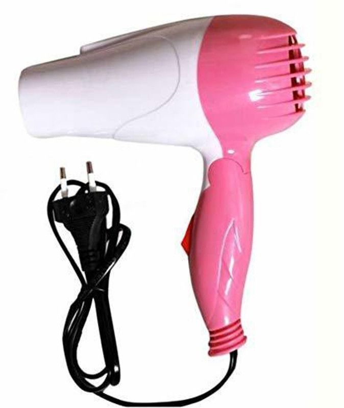 Kabeer enterprises Professional Folding 1290-I Hair Dryer With 2 Speed Control 1000W K322 Hair Dryer  (1000 W, Pink, White)
