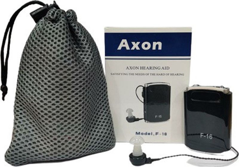 NSC AXON F-16 -Sound Enhancement Amplifier With Free Hearing Aid Accessiores Carry Pouch Pocket Model Hearing Aid  (Black)