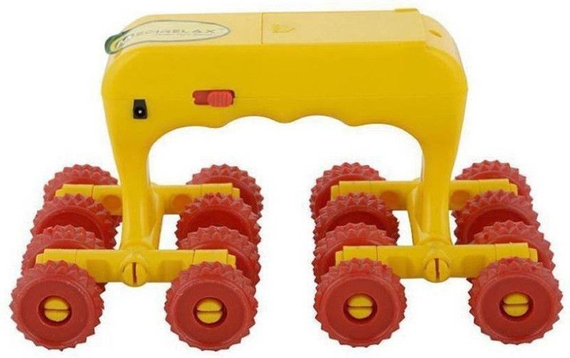FStyler Roller Massager Accupressure Roller Massager with Vibration and Hand Messager Massager  (Yellow)