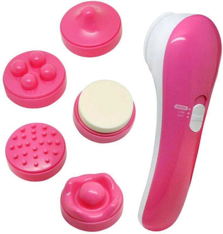 Indus 5 IN1 MASSAGER 5IN 1 FACE AND BODY MASSAGER Massager  (Pink)