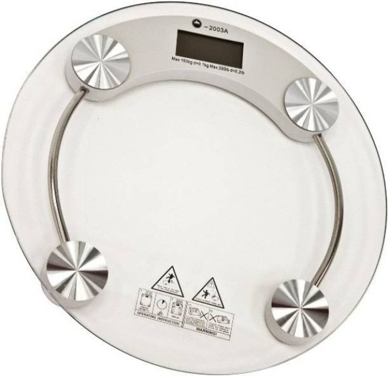 QNOVE Weight Checking Machine- weight machine for home 296/CQAA Weighing Scale  (Transparent)
