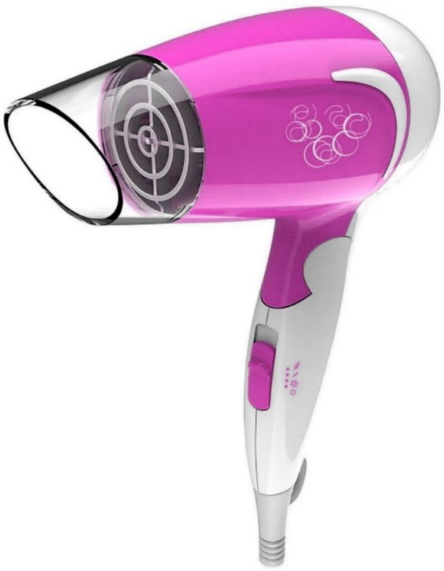 Kone Premium Ionic Silky Shine Hot And Cold Foldable KS-1629 Hair Dryer  (1800 W, Pink)