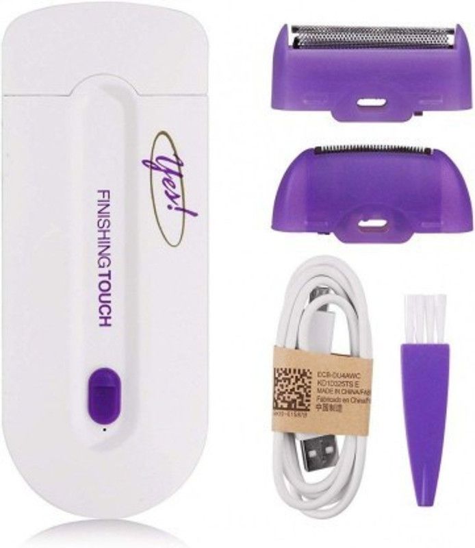 SR Online YES FINISHING TOUCH LADIES HAIR REMOVER TRIMMER SHAVER USB CHARGER Trimmer for Women Runtime Trimmer for Men & Women Runtime: 120 min Body Groomer for Men & Women  (White)