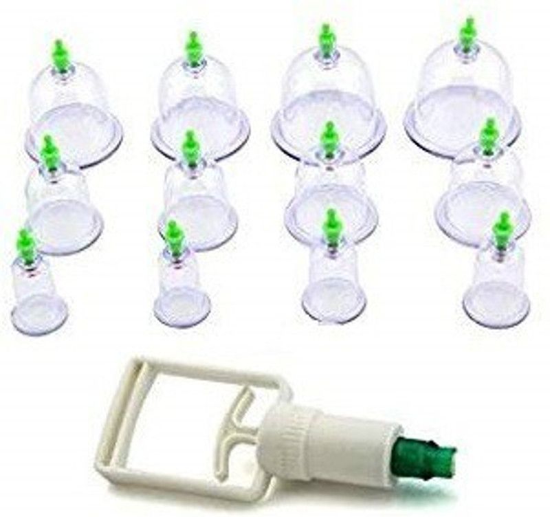 IRIS PV-017 Fitness Pllout Vacuum pparatus 12-Cup Biomagnetic Chinese Cuping Theapy Set Massager  (Multicolor)