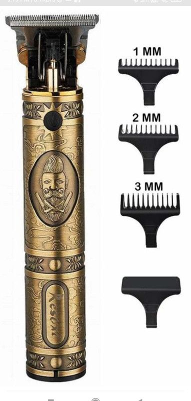 U Z A N Professional Maxtop t99 Golden Metal Body Trimmer Haircut Grooming Kit N302 Trimmer 120 min Runtime 4 Length Settings  (Silver)